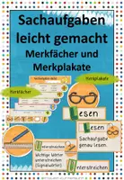 Vorschau - Poster - Sachaufgaben leicht gemacht Merkfächer und Merkplakate - Deckblatt