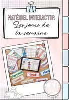 Vorschau - Präsentationen/Tafelbilder - (Digitales) Material: Les jours de la semaine (Wochentage) - Deckblatt