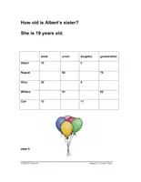 Vorschau - Spiele - English Info Gap Game: Numbers /Family /Possessives (Englisch Lernen) - Seite 1