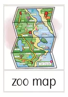 Vorschau - Poster - at the zoo Englisch Bildkarten flash cards - Seite 1