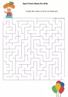 Vorschau - Arbeitsblätter - April Fools Day Fun Activities: Quiz/Maze/Alphabetical Order / Labyrinth / Alphabetische Reihenfolge - Seite 3