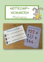 Vorschau - Poster - Merkplakat Notrufnummern - Deckblatt