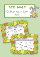 Vorschau - Arbeitsblätter - Wald - Waldwörter nach dem ABC ordnen - Seite 2