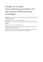 Vorschau - Stundenentwürfe - Übungsreihe Körperpflege - Deckblatt
