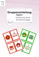 Vorschau - Anderer Materialtyp - Gruppeneinteilung für 28 SuS (Bayern-Version) - Deckblatt