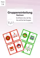 Vorschau - Anderer Materialtyp - Gruppeneinteilung für 28 SuS (Sachsen-Version) - Deckblatt