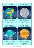 Vorschau - Spiele - Ich habe... Wer hat...? | Lesespiel | Planeten - Seite 2
