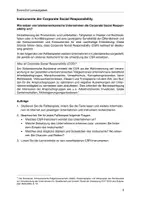 Vorschau - Arbeitsblätter - Lernaufgabe "Instrumente der Corporate Social Responsibility" - Seite 1