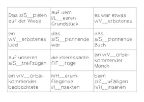 Vorschau - Spiele - Gross-/Kleinschreibung Nominalisierung - Seite 1