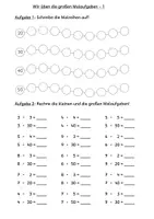 Vorschau - Arbeitsblätter - Zehnereinmaleins, halbschriftliche Multiplikation und Division üben - Deckblatt
