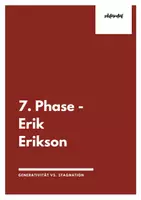 Vorschau - Arbeitsblätter - Generativität vs. Stagnation - Phasenmodell nach Erik Erikson (7.Phase) - Deckblatt