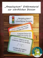 Vorschau - Präsentationen/Tafelbilder - Schriftliche Division Ampelsystem - Deckblatt