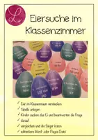 Vorschau - Spiele - Eiersuche im Klassenraum (editierbar) - Deckblatt