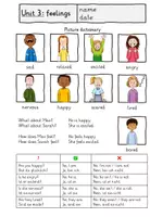 Vorschau - Arbeitsblätter - Feelings (4. Klasse): Picture dictionary / Bildwörterbuch - Seite 3