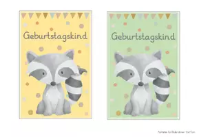 Vorschau - Fördermaterial/Inklusion - Waschbärenklasse Geburtstagsschilder - Seite 3