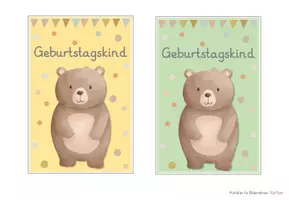 Vorschau - Fördermaterial/Inklusion - Bärenklasse Geburtstagsschilder - Seite 3