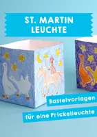 Vorschau - Mal- und Bastelvorlagen - St. Martin-Leuchte zum Prickeln - Deckblatt