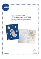Vorschau - Mal- und Bastelvorlagen - Astronauten im Weltall - Collagen basteln - Seite 2