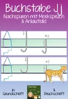 Vorschau - Arbeitsblätter - Buchstabe J nachspuren + Merkspruch - Deckblatt