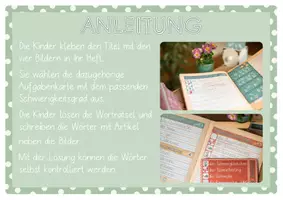 Vorschau - Aufgabenkarten - Frühlings-Schüttelwörter Freebie - Wörter schreiben zum Thema Frühling - Seite 1