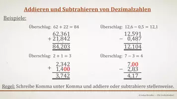 Vorschau - Präsentationen/Tafelbilder - Tafelbilder - Grundlagen Dezimalzahlen Klasse 5 (Materialpaket) - Seite 1