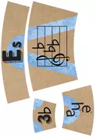 Vorschau - Mal- und Bastelvorlagen - Der Quintenzirkel - Legekreis für den Musikunterricht - Seite 3