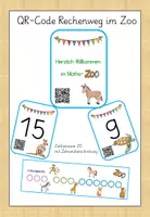 Vorschau - Stundenentwürfe - QR-Code Rechenweg im Zoo Klasse 1 - Deckblatt