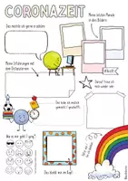 Vorschau - Arbeitsblätter - Coronazeit in Sketchnotes - SPENDENAKTION 🇩🇪🇬🇧🇪🇸🇫🇷 Corona - Seite 1