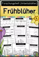 Vorschau - Arbeitsblätter - Frühblüher - Arbeitsblätter und Lösungen - Deckblatt
