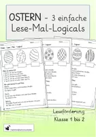 Vorschau - Arbeitsblätter - Ostern - Lese - Mal - Logicals - Deckblatt