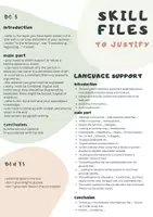 Vorschau - Arbeitsblätter - to justify skill files, operators, useful phrases - Deckblatt