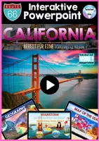 Vorschau - Unterrichtsreihen - California BUNDLE - booklet, virtual roadtrip, interactive Powerpoint, fantasy vacation, info cards & Flashcards | Holiday Activity - Seite 1