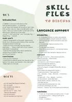 Vorschau - Arbeitsblätter - to discuss skill files, skills, operators, useful phrases - Deckblatt