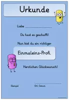 Vorschau - Arbeitsblätter - Einmaleins: Urkunde, Führerschein & Pass - Seite 2