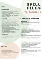 Vorschau - Arbeitsblätter - to comment skill files, skills, useful phrases, operators - Deckblatt