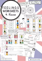 Vorschau - Arbeitsblätter - Feelings (4. Klasse): Worksheets / Arbeitsblätter - Deckblatt