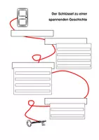 Vorschau - Arbeitsblätter - Der Schlüssel zu einer spannenden Geschichte - Deckblatt