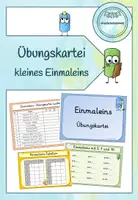 Vorschau - Arbeitsblätter - Einmaleins Übungskartei - Deckblatt