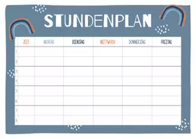 Vorschau - Mal- und Bastelvorlagen - Stundenplan // PDF // Word-Datei - Seite 2