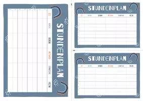 Vorschau - Mal- und Bastelvorlagen - Stundenplan // PDF // Word-Datei - Seite 3