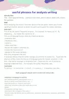 Vorschau - Merkblätter - useful phrases for analysis writing, helpful phrases, version 2 - Seite 1