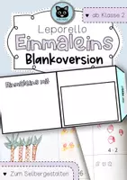 Vorschau - Unterrichtsreihen - Einmaleins - Leporello | Blankoversion zum Selbergestalten - Deckblatt