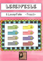 Vorschau - Fördermaterial/Inklusion - Lesepfeil Frosch - Deckblatt