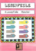 Vorschau - Fördermaterial/Inklusion - Lesepfeil Monster - Deckblatt