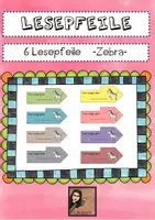 Vorschau - Fördermaterial/Inklusion - Lesepfeil Zebra - Deckblatt