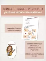 Vorschau - Arbeitsblätter - Contact Bingo - perfecto - Deckblatt