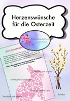 Vorschau - Arbeitsblätter - Herzenswünsche für die Osterzeit - Deckblatt