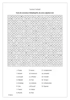Vorschau - Spiele - Suchsel: Fußball (mit Lösung) - Deckblatt