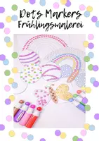Vorschau - Arbeitsblätter - Dots Markers Frühlingsmalerei - Deckblatt