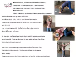 Vorschau - Arbeitsblätter - Happy Yoga Kids - Bewegungseinheit: Viele bunte Krabbelkäfer - Seite 3